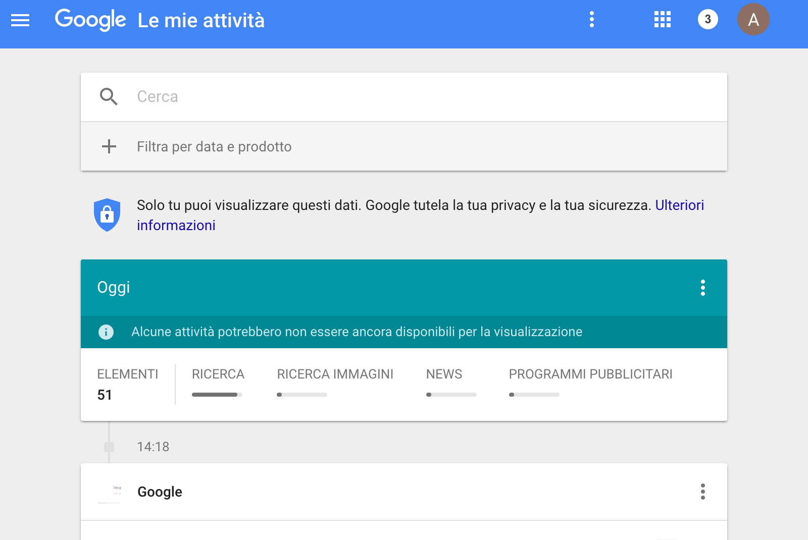 Activity searching. Activity searching